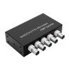 YPBEW 1-in-4-Out Video Distributor, 1-Channel-to-2-Channel Splitter for Split Visual Display in Surveillance Applications, CCTV Video Distributor Box view 1