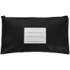 KICHOUSE Black PU Leather Zipper Organizer for Cash and Documents, Portable Money Bag for Office view 1