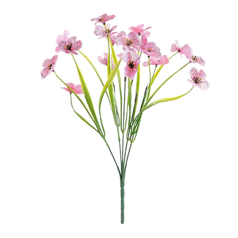 Faux Violet Flowers - Artificial Garden Decor
