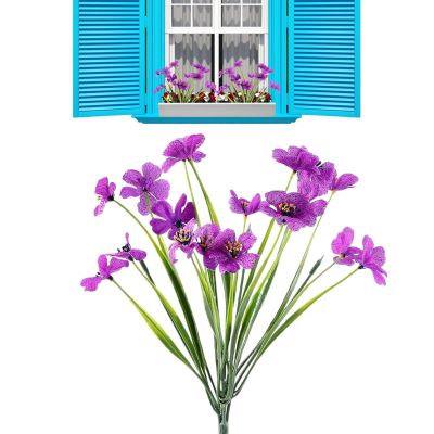 Artificial Violets - 12.8x4.72 Inches Faux Flower Decor
