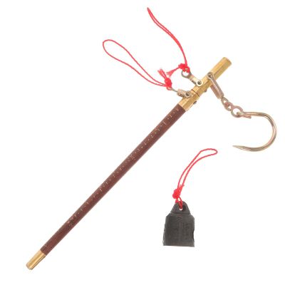GRADENEVE Mechanical Wooden-Stick Scale with Copper Hook, Precise Food Scale for the Kitchen
