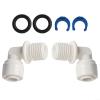 2-Pack 1/4 Inch Elbow Fittings with 12 mm Thread for Water Treatment Systems view 2