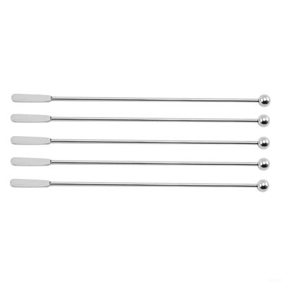 Nexbrill Stainless Steel Stir Sticks for Weddings, Parties, Drinks, Bar, 19 cm, Set of 5