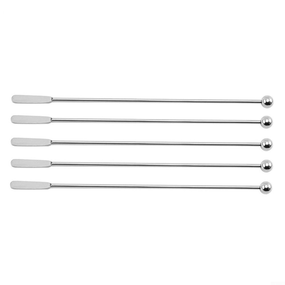 Nexbrill Stainless Steel Stir Sticks for Weddings, Parties, Drinks, Bar, 19 cm, Set of 5