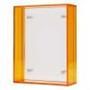 Transparent Acrylic Picture Frame, 109 x 140 cm, Frameless Picture Holder with Spacers for Home, Office, Wall Decor, Yellow (Orange) view 1