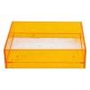 Transparent Acrylic Picture Frame, 109 x 140 cm, Frameless Picture Holder with Spacers for Home, Office, Wall Decor, Yellow (Orange) view 3