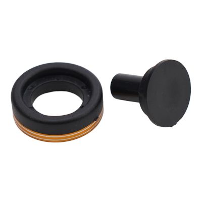 EasyByMall Aluminum Rod Cap with Anodized Accent Ring