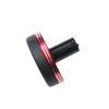 EasyByMall Aluminum Rod Cap with Anodized Accent Ring view 2