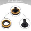 EasyByMall Aluminum Rod Cap with Anodized Accent Ring view 4