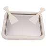 Naroote Rolled Ice Cream Maker, DIY Stainless Steel Ice Cream Roll Tray with 2 Scrapers view 2