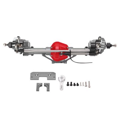 Metal RC Car Front Portal Axle Set, Durable Climbing and Off-Road Accessory for Axial SCX10 1/10 RC Crawler (Color)
