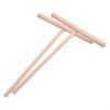 Wooden Pancake Batter Spreader, T-Shape, 16 cm, Round, 2 Pieces view 3