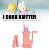 Yanmis I-Cord Knitting Machine, Hand-Cranked Rope Maker for Crafts, Lightweight Portable Plastic, for Bracelets and Necklaces, 5.31 x 2.32 x 1.42 in, Pink view 3