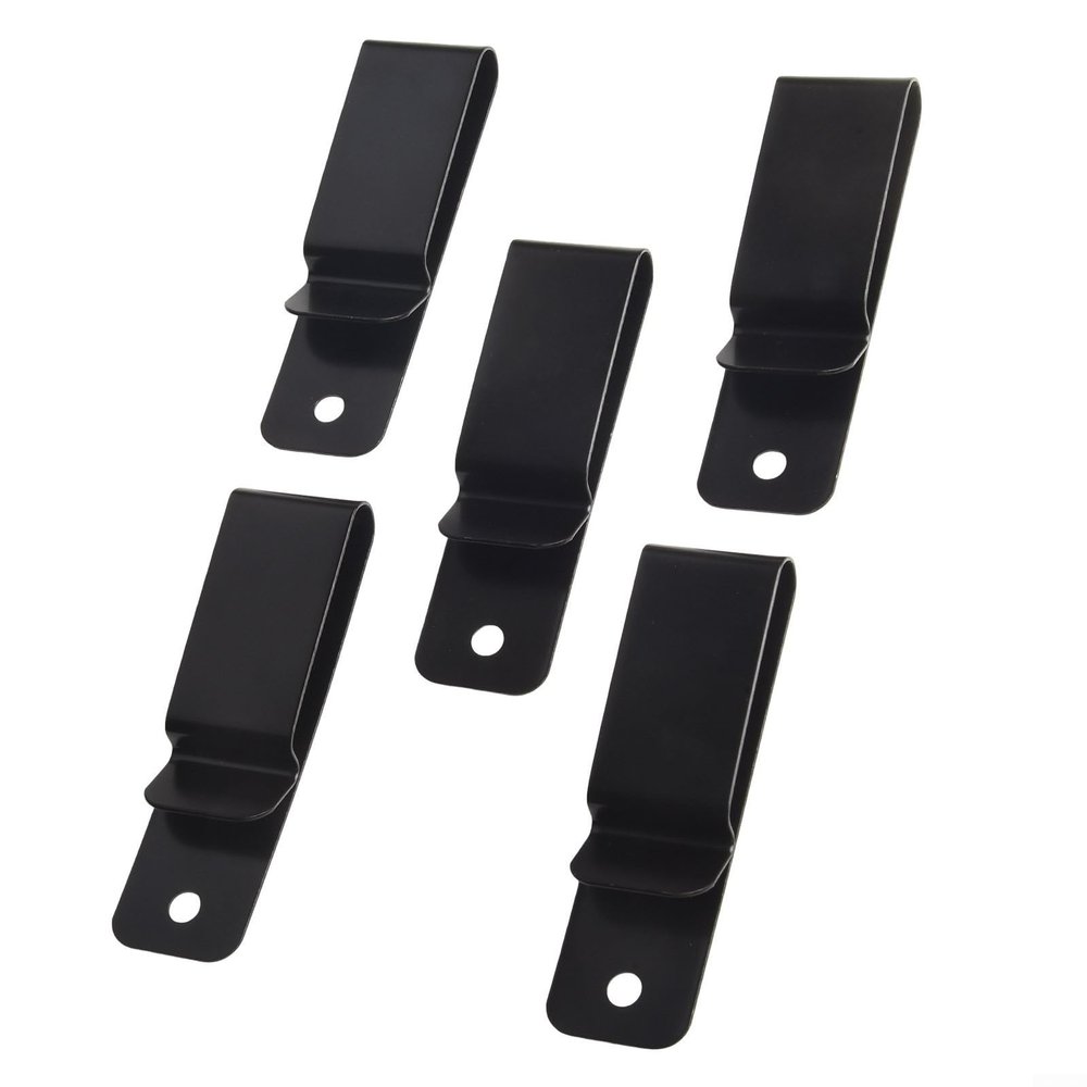 5-Pack Iron Case Clips with Manganese Steel Spring Hooks for DIY Projects