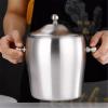 ETUELNOPT Champagne, Wine & Beer Cooler, Double-Wall Stainless Steel Champagne Ice Bucket with Handle, 1.2 L, for Bar Parties view 3