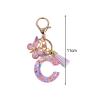 Yunmeryker Letter Keychain, Butterfly Key Ring and Bag Charm view 2