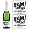 2 Stickers for Champagne Bottle, Graduation 2026 view 1