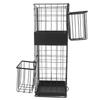 VALICLUD Wrought-Iron Umbrella Stand with Hooks and Drip Tray view 1