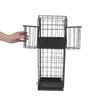 VALICLUD Wrought-Iron Umbrella Stand with Hooks and Drip Tray view 4