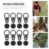 ROMISBABA Tent Awning Tarp Clips, 10-Pack, Black view 3