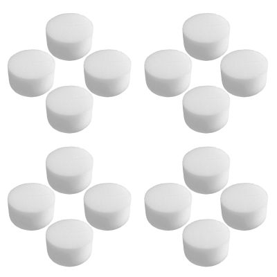 PACKOVE 50-Piece 60 mm White Hydroponic Sponges for Soilless Seedling and Root Vegetable Cultivation