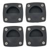Black Nylon Handles for Boats | Yachts & Cabins | Saltwater Resistant (4 Pack) view 1