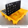 Spill Containment Tray - Stackable Modular Platform with Drain Outlet view 4