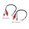 RCA Plug/Socket to Bare Wire Audio Speaker Cable, 20 cm (1 Male, 1 Female) view 2