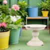 VICASKY Vintage Beige Iron Planter, Weather-Resistant, for Garden, Patio, and Terrace view 4