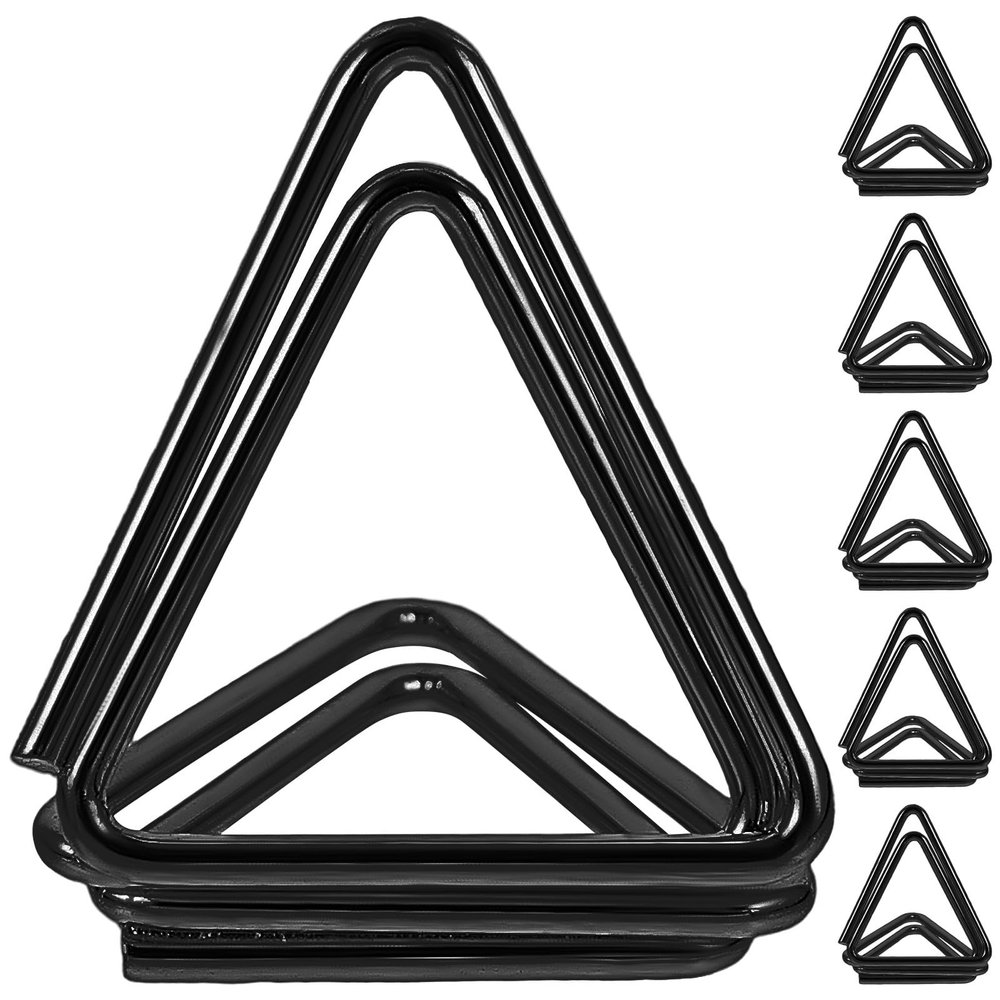 IMIKEYA Black Triangle Table Card Holders - 6 Pack