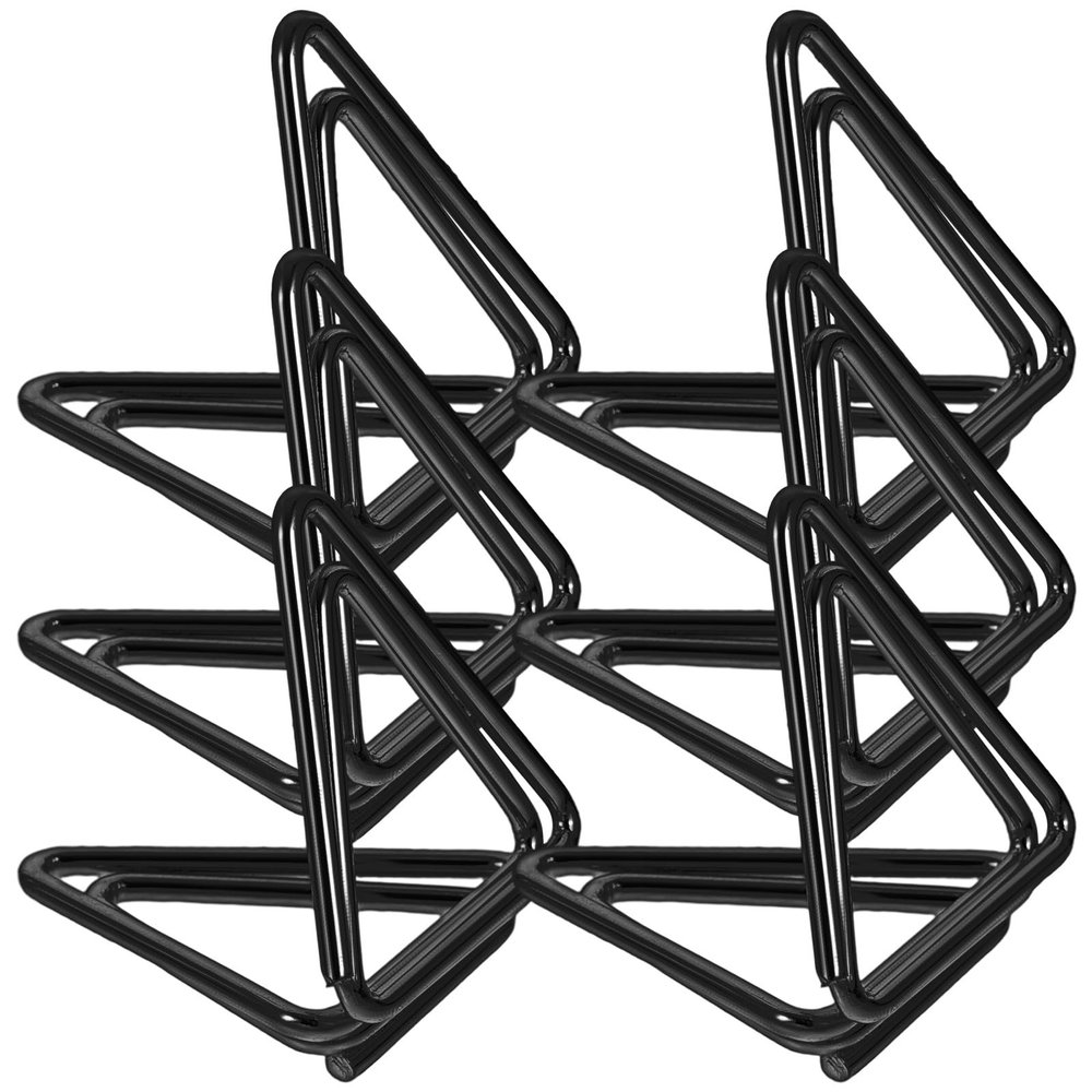 jojofuny 6-Pack Black Metal Table Card Holders