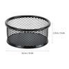 GLEAVI Paper Clip Holder, Elegant Organizer, 6-Piece Set, Black Iron Mesh view 2