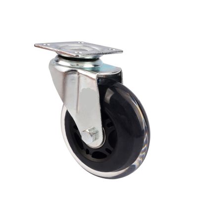 OAMSCEYKW 1 pc. 3-Inch Transparent Polyurethane Caster Wheel for Furniture and Office