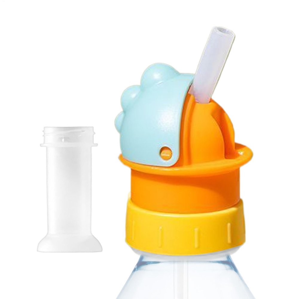 Water Bottle Spout Lid with Straw & Leak-Proof Adapter