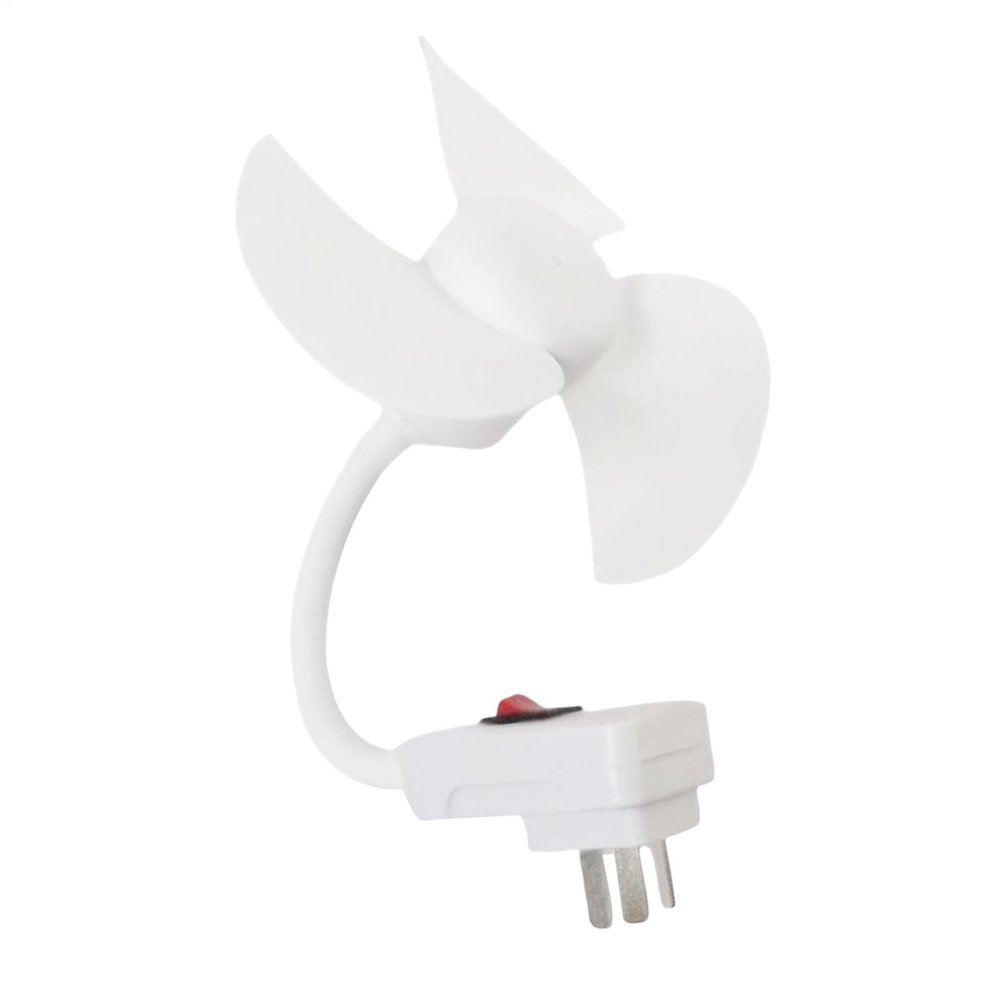 Compact Table Fan with Plug Adapter