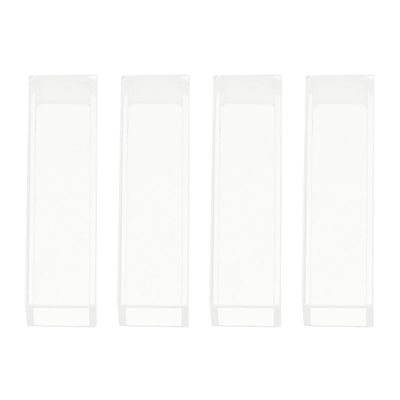 Glass Cuvettes, 4 Pieces, 10 mm Path Length for Spectral Analysis