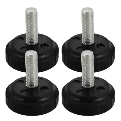 PAMINGONO Knurled Screws, 4-Piece Set for Treadmills and Fitness Equipment with Height-Adjustable Suction Feet