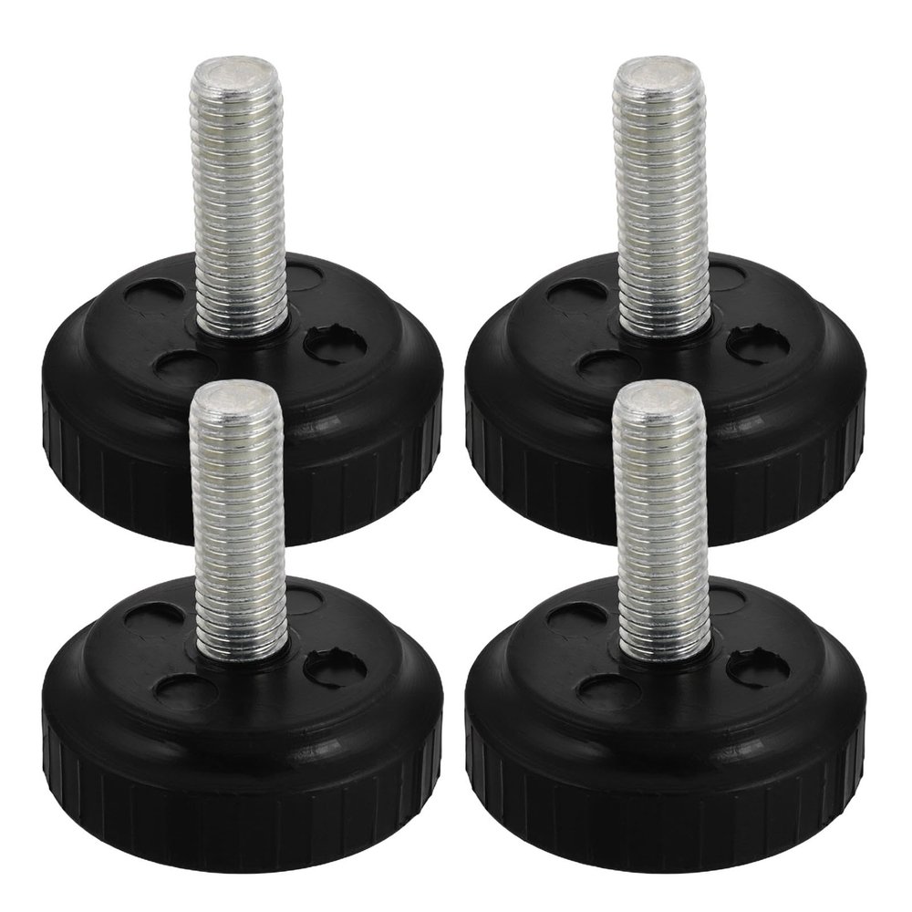 PAMINGONO Knurled Screws, 4-Piece Set for Treadmills and Fitness Equipment with Height-Adjustable Suction Feet