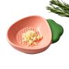 Ceramic Garlic Grater Plate - Carrot Shaped view 1