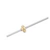 304 Stainless Steel T6 Trapezoidal Lead Screw, 6 mm Diameter, 100–550 mm, 1/2/4/6 mm Lead, with Brass Nut view 1