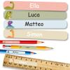 Personalized Dinosaur Name Stickers for School, 75 Pieces view 1