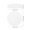 Yardwe 10-Pack Plastic Round Food Container Lids, White, Airtight Seal view 2