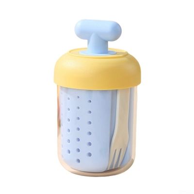 Yogurt Cups with Lids and Spoons, Leakproof Reusable Salad Containers