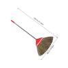 HYTROVE Handmade Miscanthus Broom with Soft Bristles and Plastic Handle, Traditional Chinese Broom for Indoor Use and Gentle Surface Protection view 2