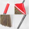 HYTROVE Handmade Miscanthus Broom with Soft Bristles and Plastic Handle, Traditional Chinese Broom for Indoor Use and Gentle Surface Protection view 3