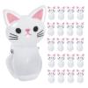 BESTonZON 24-Piece Plastic Sealing Clips with Cheerful Cat Design for Food and Documents at Home and Office view 1
