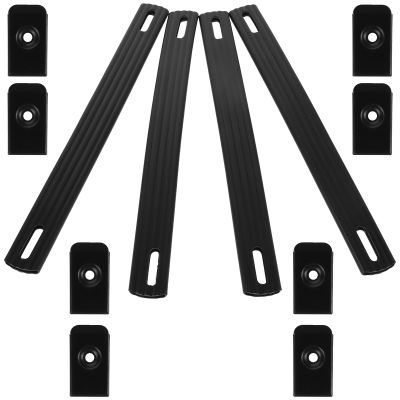 OSALADI Speaker Handles, Comfortable Black PVC and Iron, 4-Pack
