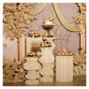 FBHFSUIEF Cylinder Stands, 3-Piece Set, Foldable Cardboard Columns view 3