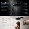 Rain Shower [Showerhead & Self-Cleaning] Limescale-Free & Rust-Free Rainfall Shower | Wellness Rain Shower (Chrome, Square) (Black, Round) view 2