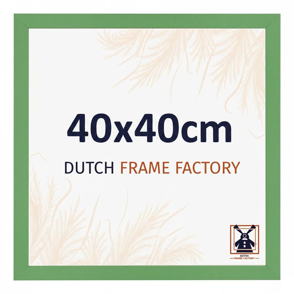 Dutch Frame Factory Picture Frame 40 x 40 cm, Green, MDF